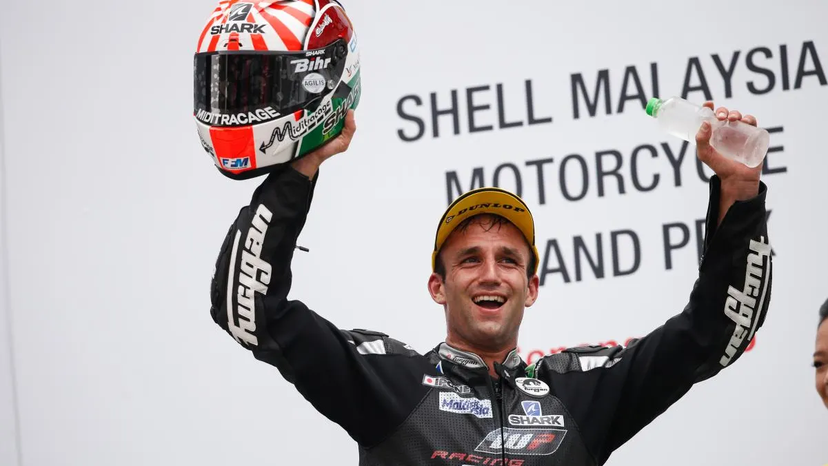 Zarco en el podio de Moto 2 Zarco en el podio de Moto 2