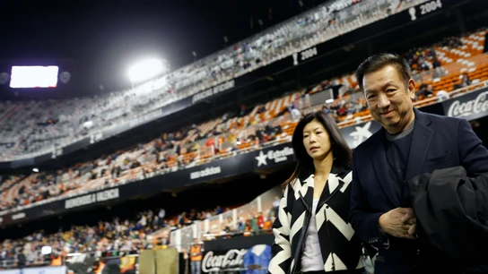 Peter Lim, en Mestalla Peter Lim, en Mestalla