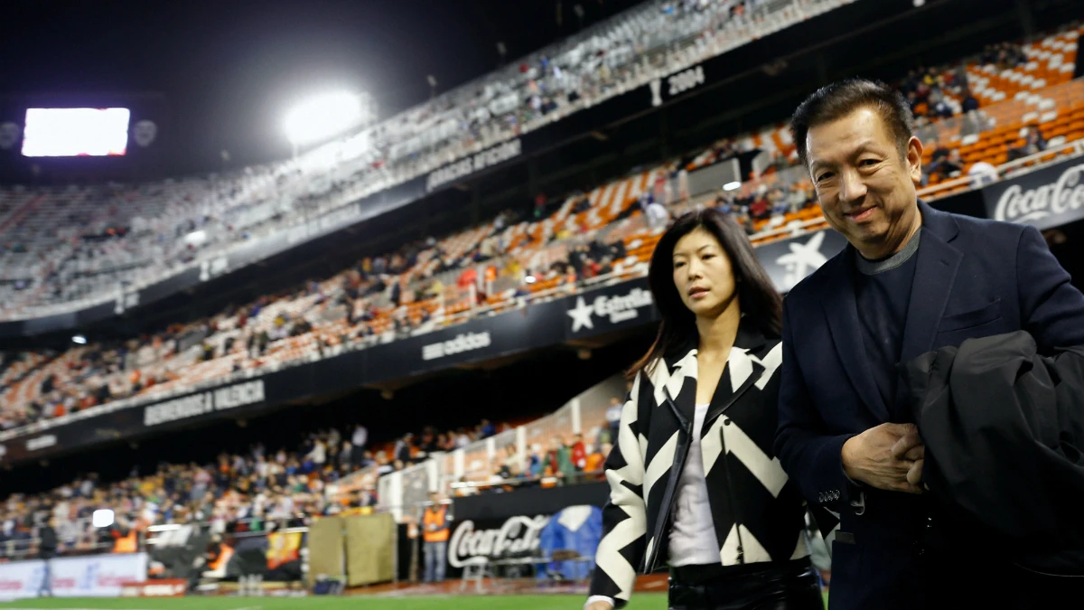 Peter Lim, en Mestalla