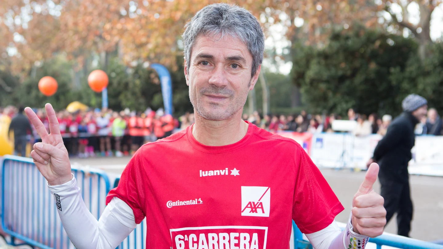 Martín Fiz, durante la carrera 'Ponle Freno' Martín Fiz, durante la carrera 'Ponle Freno'