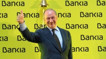 Rodrigo Rato en la salida a bolsa de Bankia