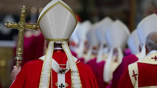 Imagen de una misa en el Vaticano El Papa, en una misa en el Vaticano