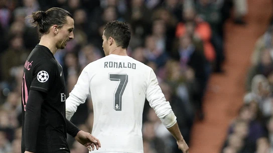 Cristiano Ronaldo junto a Zlatan Ibrahimovic Cristiano Ronaldo junto a Zlatan Ibrahimovic
