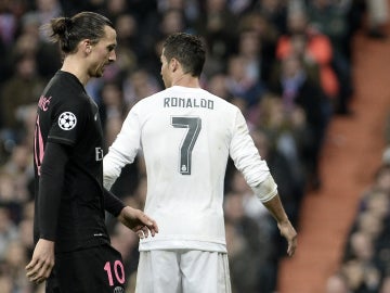 Cristiano Ronaldo junto a Zlatan Ibrahimovic Cristiano Ronaldo junto a Zlatan Ibrahimovic