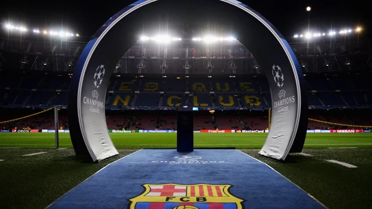 El Camp Nou, antes del Barcelona - Roma El Camp Nou, antes del Barcelona - Roma