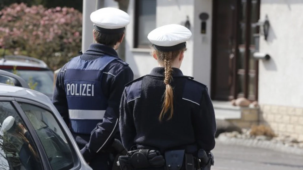 Dos agentes de la policía alemana en una foto de archivo