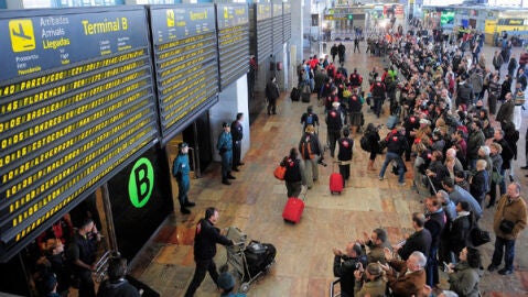 Terminal de llegadas del Aeropuerto de El Prat (Barcelona)