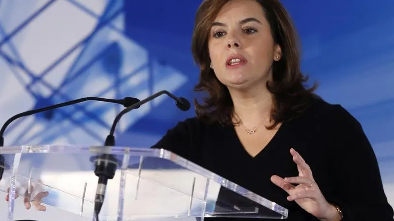 La vicepresidenta del Gobierno, Soraya Sáenz de Santamaría