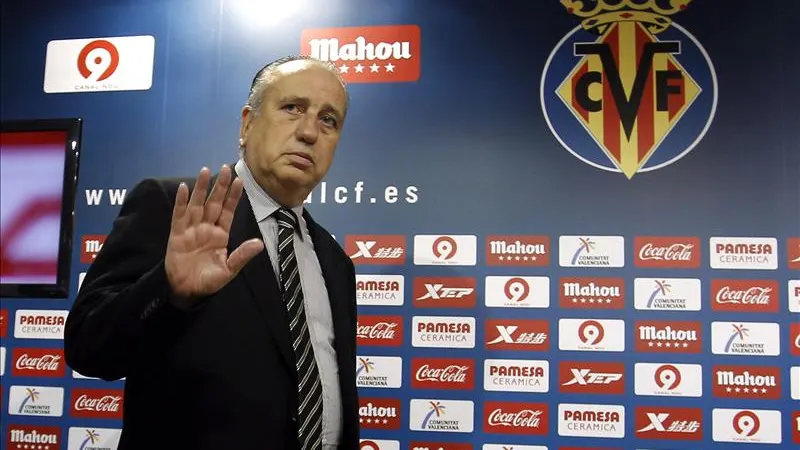 Roig, presidente del Villarreal, en la sala de prensa Roig, presidente del Villarreal, en la sala de prensa