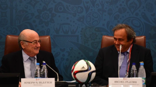 Platini, con Blatter Platini, con Blatter