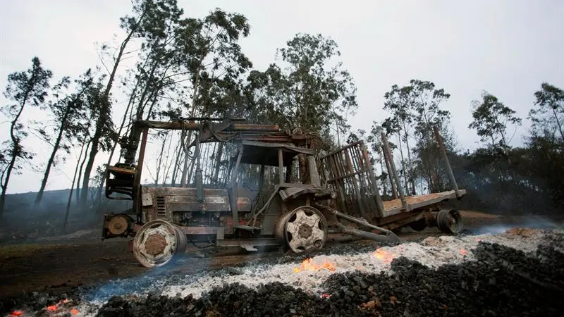 Una oleada de incendios está azotando la cornisa cantábrica