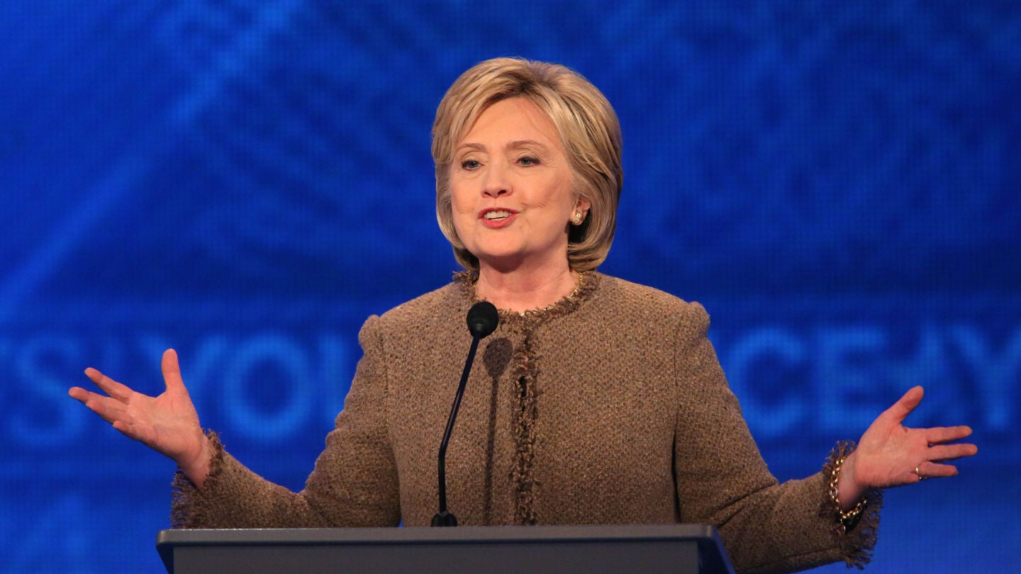 La candidata dem&oacute;crata, Hillary Clinton