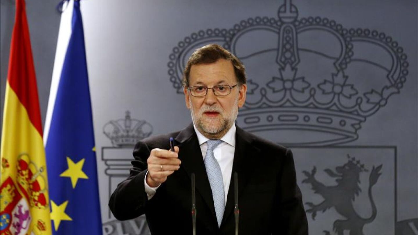Rajoy, durante la rueda de prensa del Consejo de Ministros