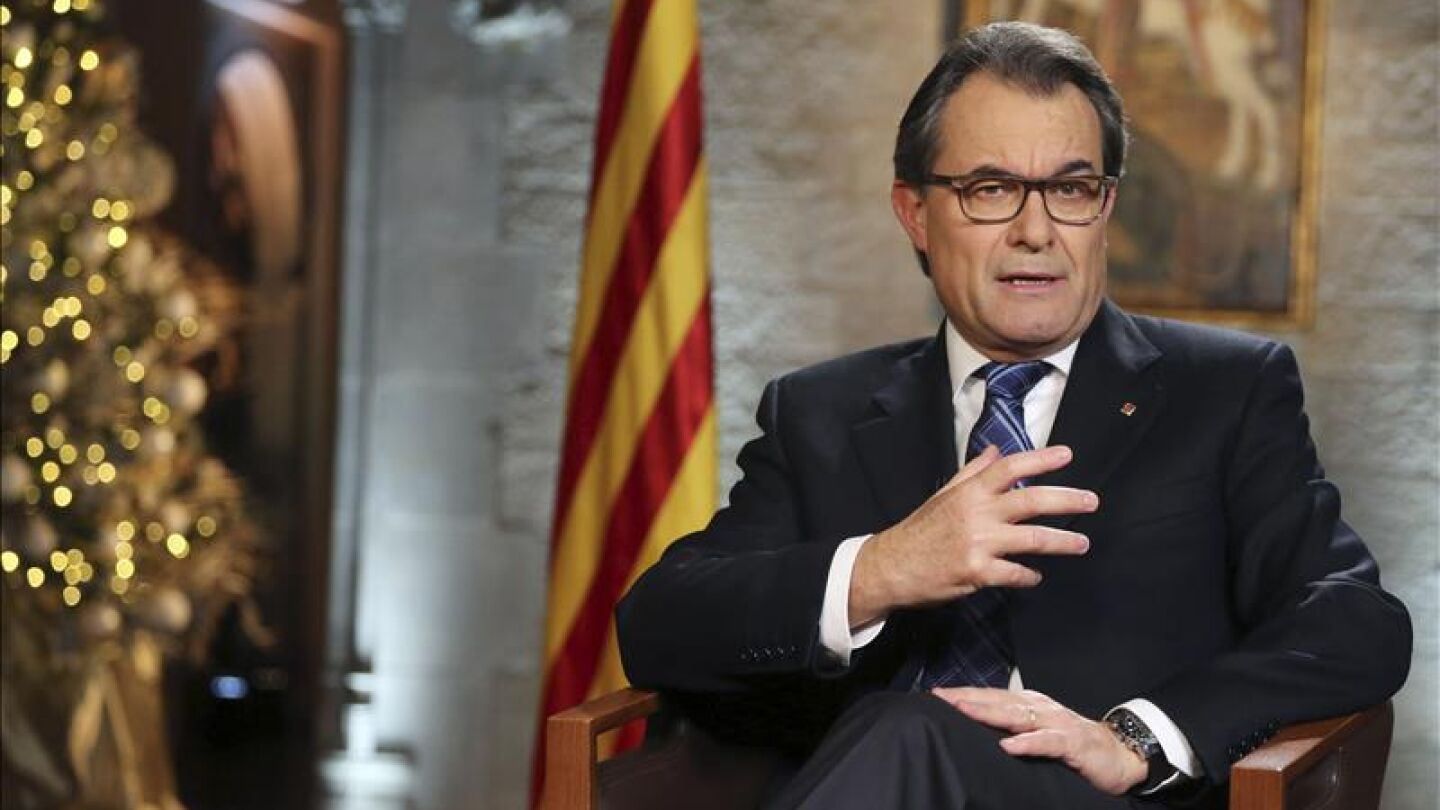Artur Mas durante el discurso de fin de a&ntilde;o