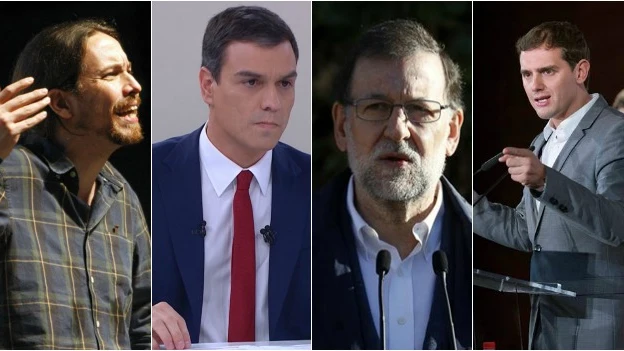 Iglesias, Sánchez, Rajoy, Rivera Iglesias, Sánchez, Rajoy, Rivera
