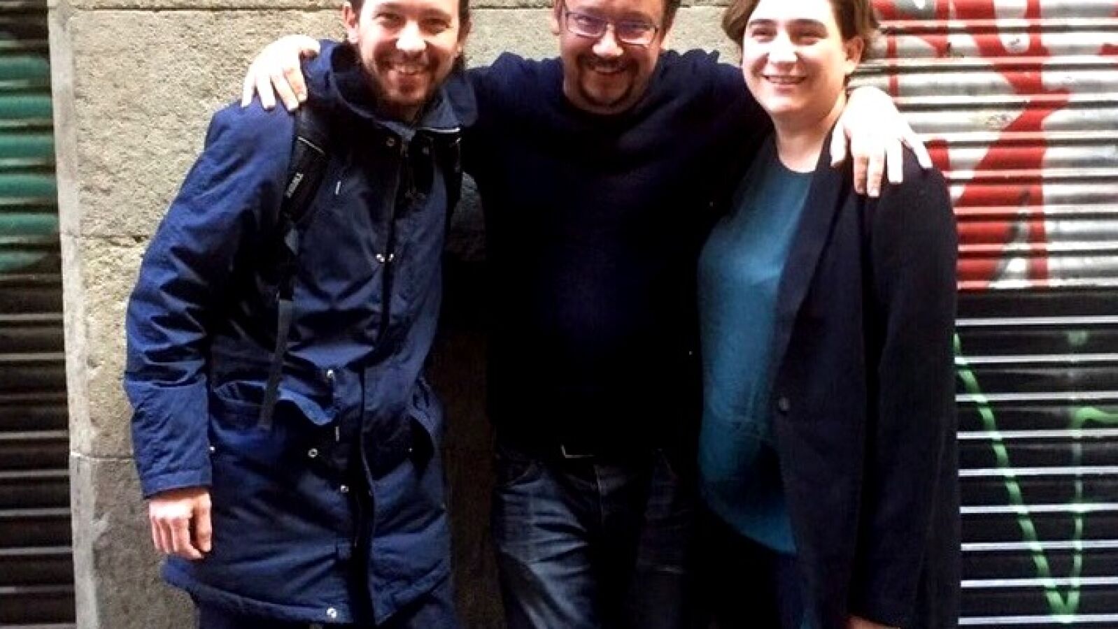 Pablo Iglesias y Ada Colau