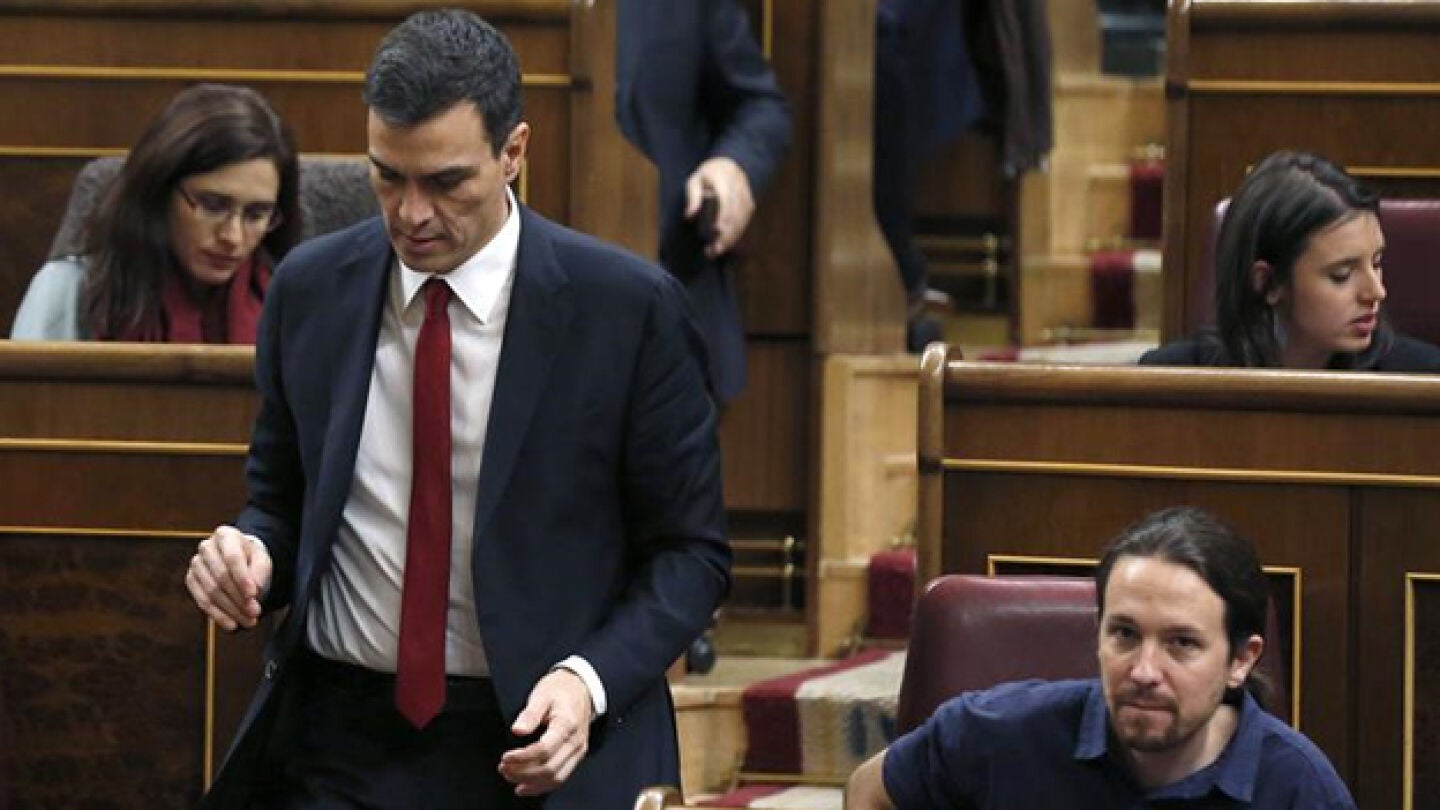 S&aacute;nchez y Pablo Iglesias