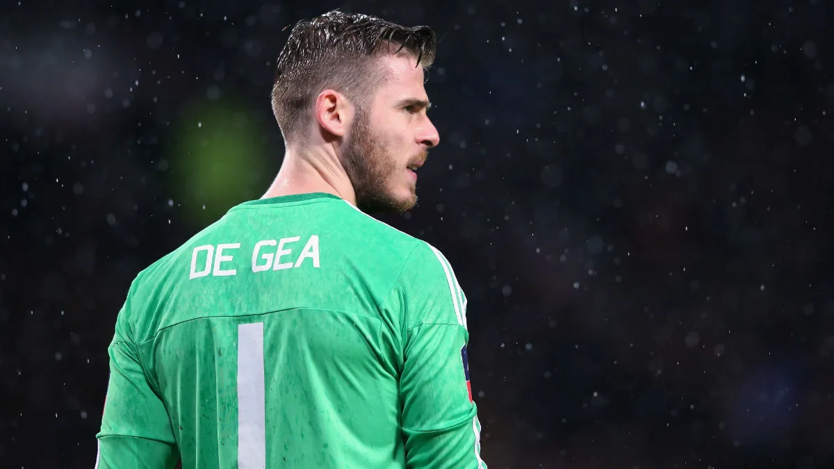 De Gea, en un partido del Manchester United