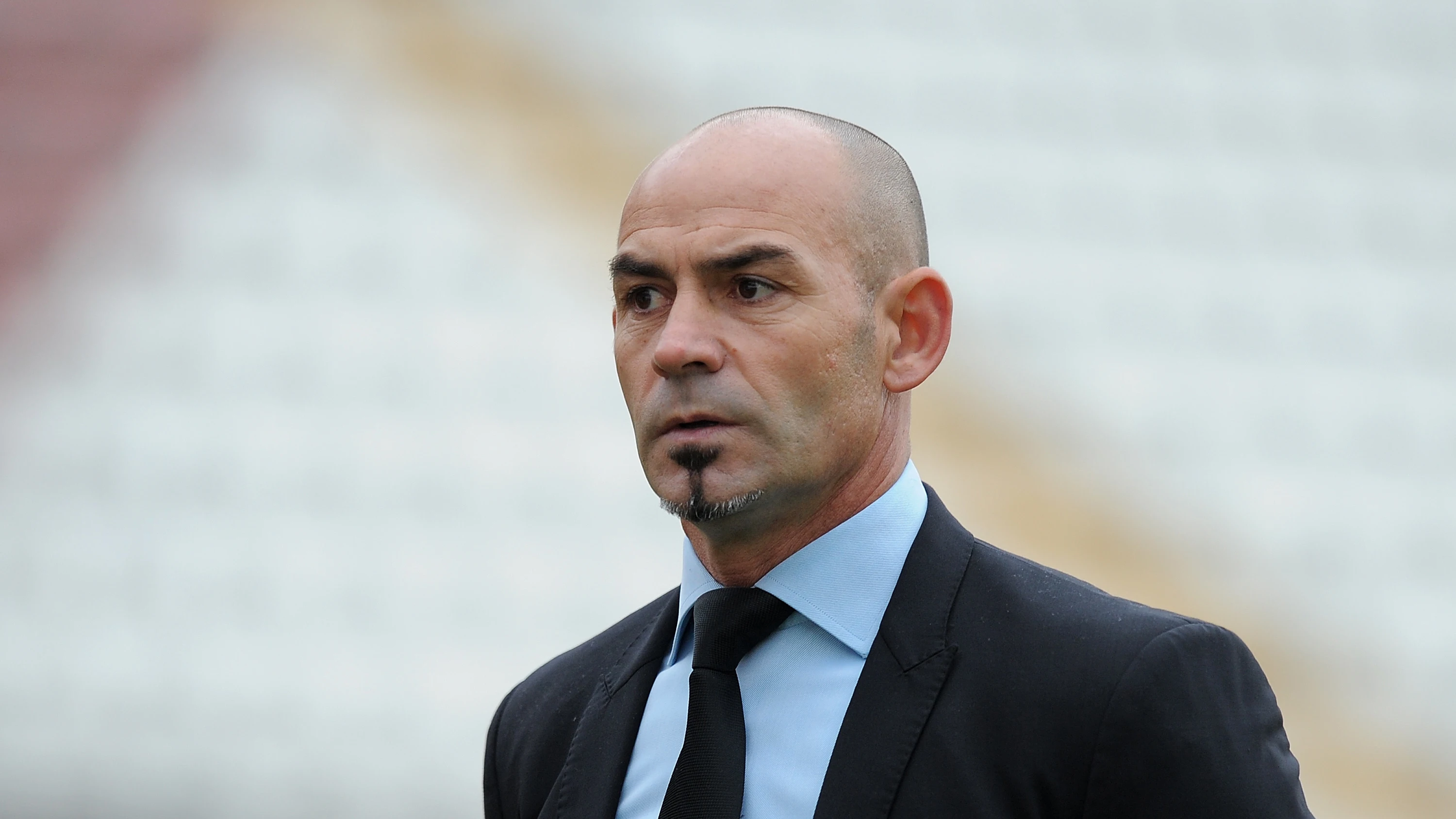 Paco Jémez, con gesto serio