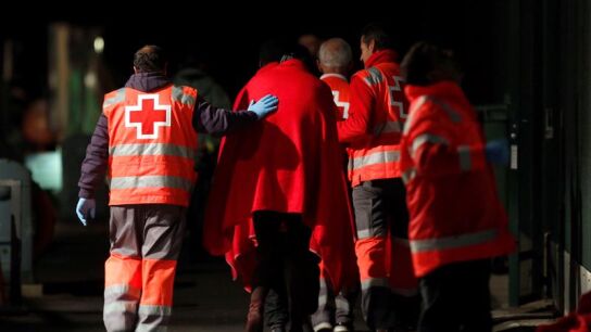 Inmigrantes rescatados de patera 