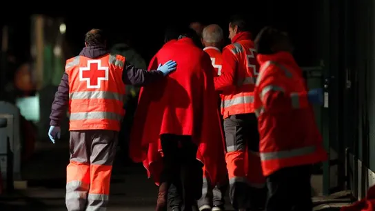 Inmigrantes rescatados de patera Inmigrantes rescatados de patera