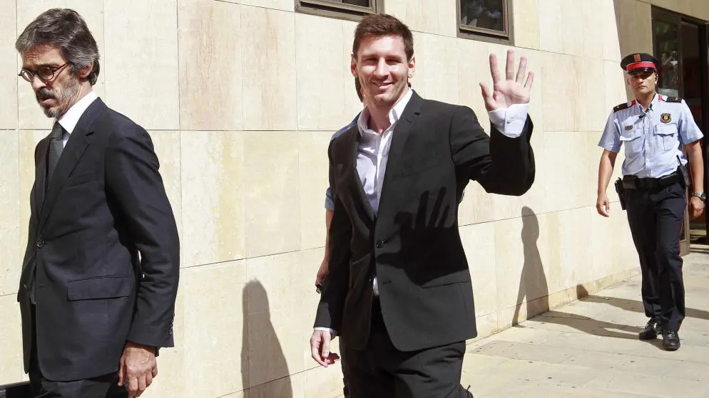 Messi, tras declarar en el juzgado de Gavà Messi, tras declarar en el juzgado de Gavà