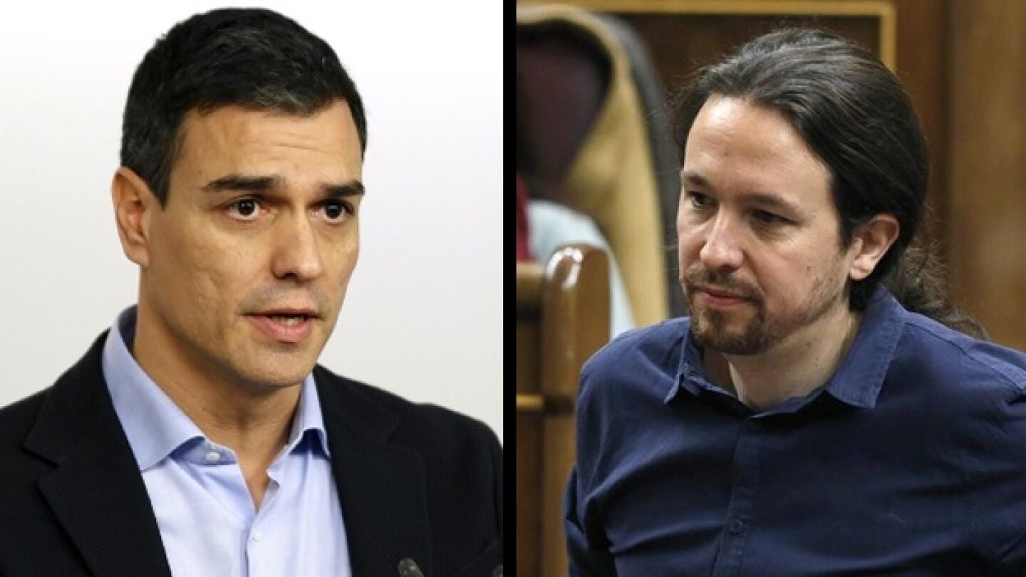 Pedro S&aacute;nchez y Pablo Iglesias