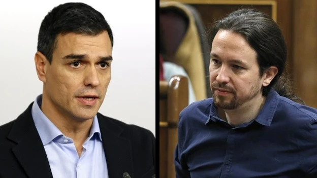 Pedro Sánchez y Pablo Iglesias