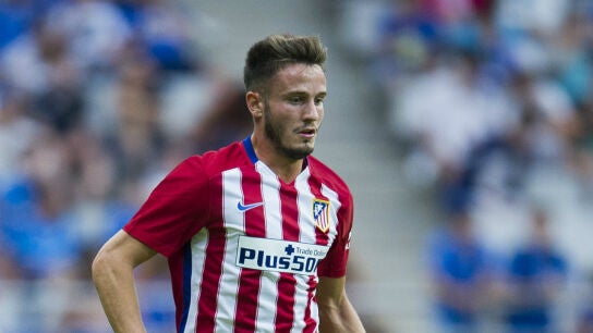 Sa&uacute;l &Ntilde;&iacute;guez, con el Atl&eacute;tico