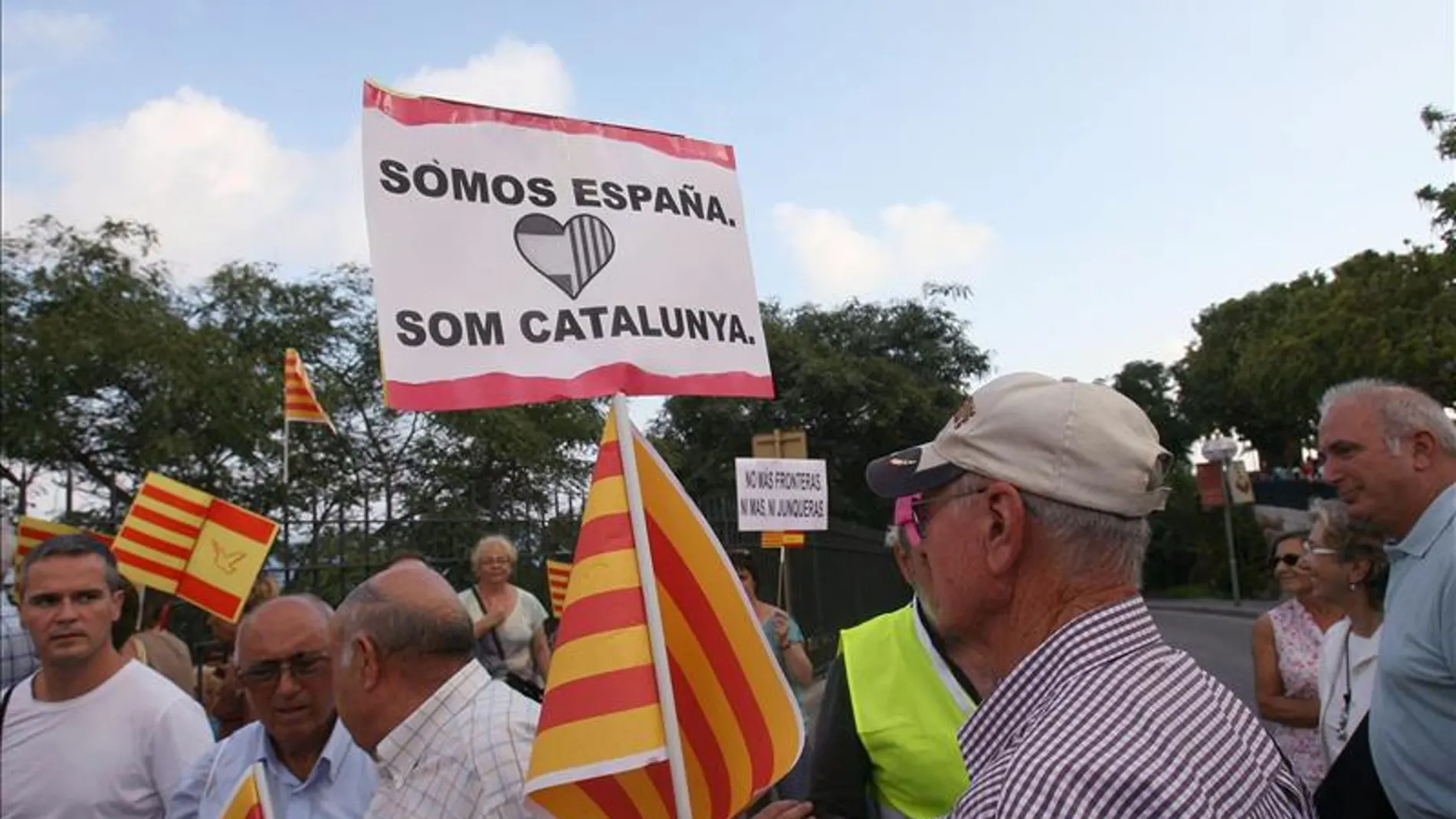 Manifestación en Barcelona contra la independencia