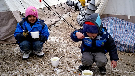 Niños refugiados Niños refugiados