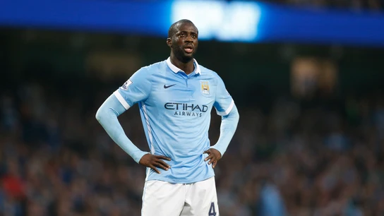Touré Yaya durante un partido con el Manchester City Touré Yaya durante un partido con el Manchester City