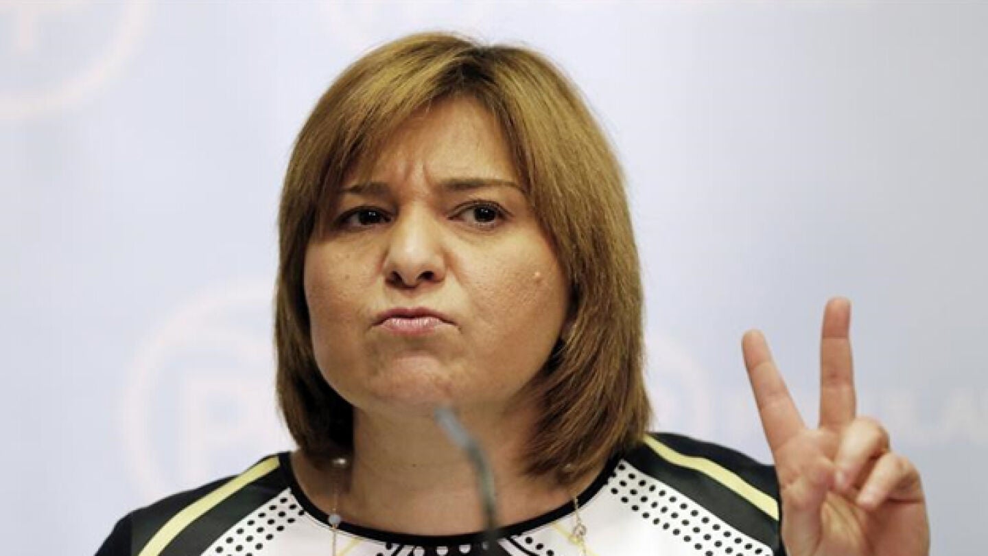 Isabel Bonig durante su rueda de prensa