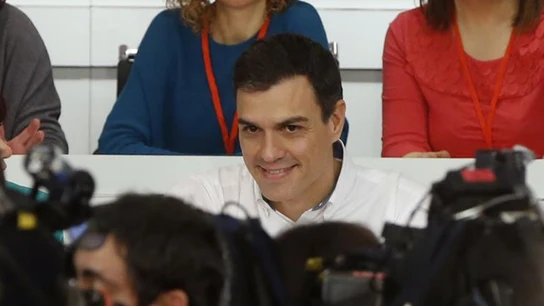 Pedro Sánchez durante un Comité Federal (Archivo) Pedro Sánchez durante un Comité Federal (Archivo)