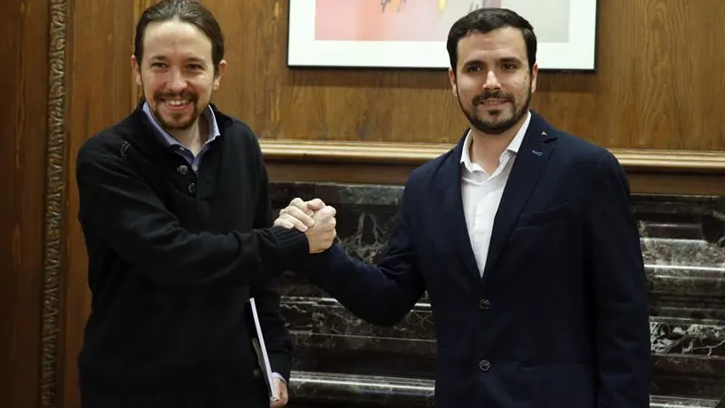 Pablo Iglesias y Alberto Garzón