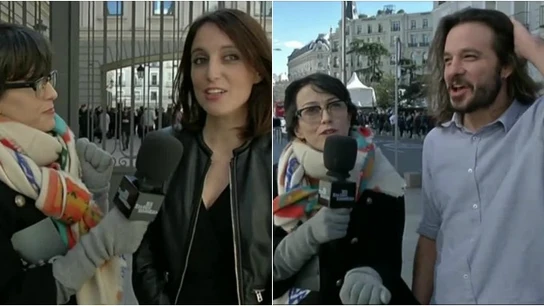 Thais Villa entrevistando a Andrea Levy y Miguel Vila Thais Villa entrevistando a Andrea Levy y Miguel Vila
