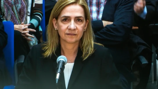 La Infanta Cristina durante su declaración La Infanta Cristina durante su declaración