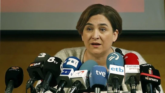 La alcaldesa de Barcelona, Ada Colau La alcaldesa de Barcelona, Ada Colau