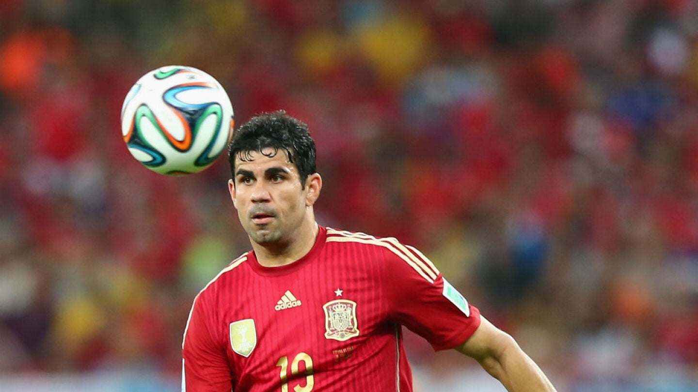 Diego Costa, en un partido con Espa&ntilde;a
