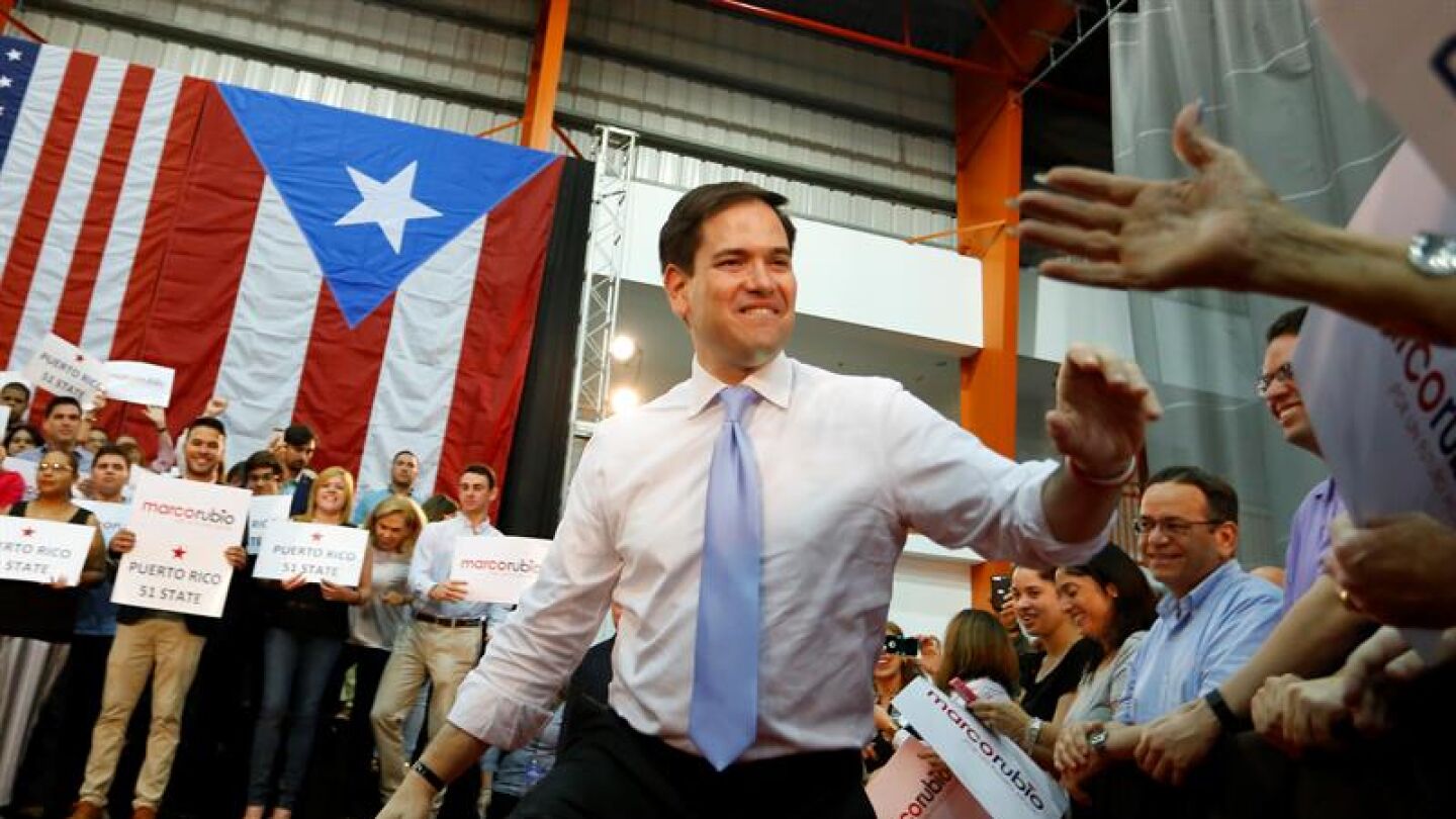 El candidato republicano, Marco Rubio.