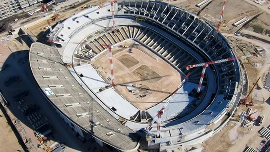 El nuevo estadio de La Peineta, desde arriba El nuevo estadio de La Peineta, desde arriba