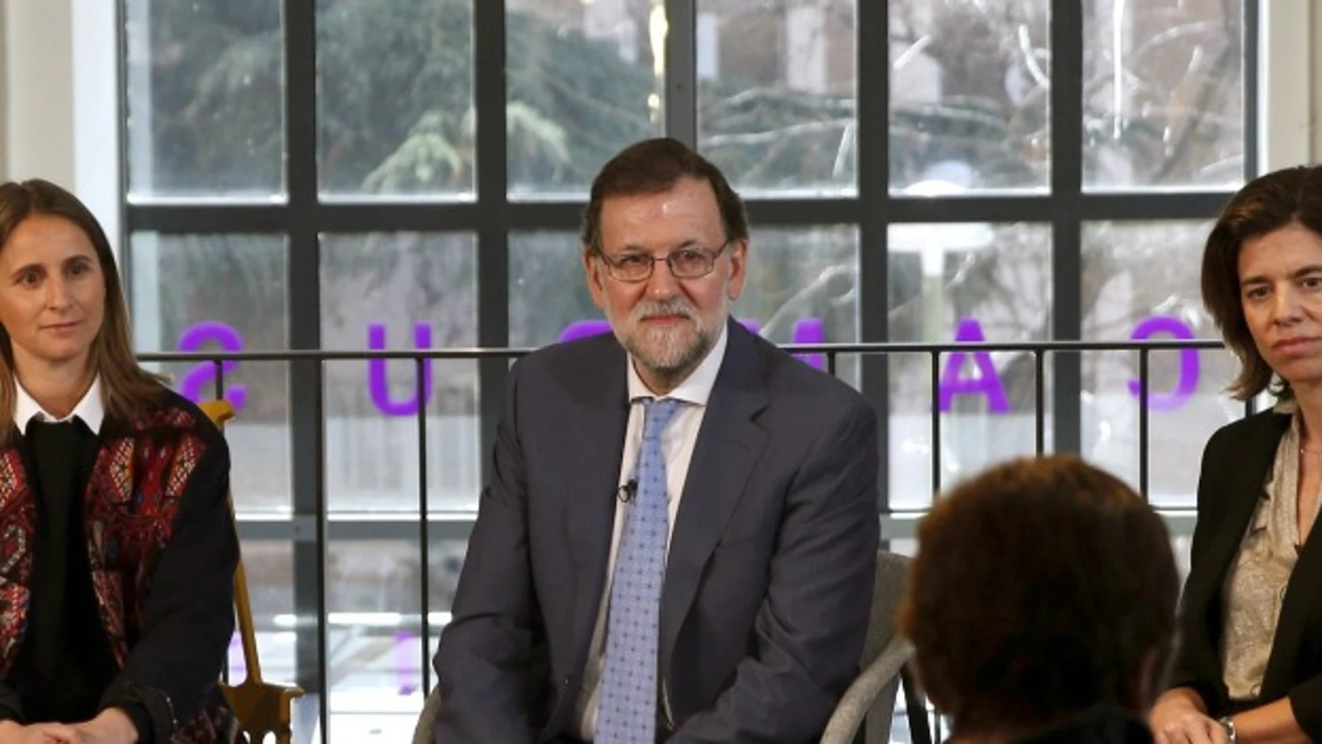 Rajoy en una charla por el Día de la Mujer