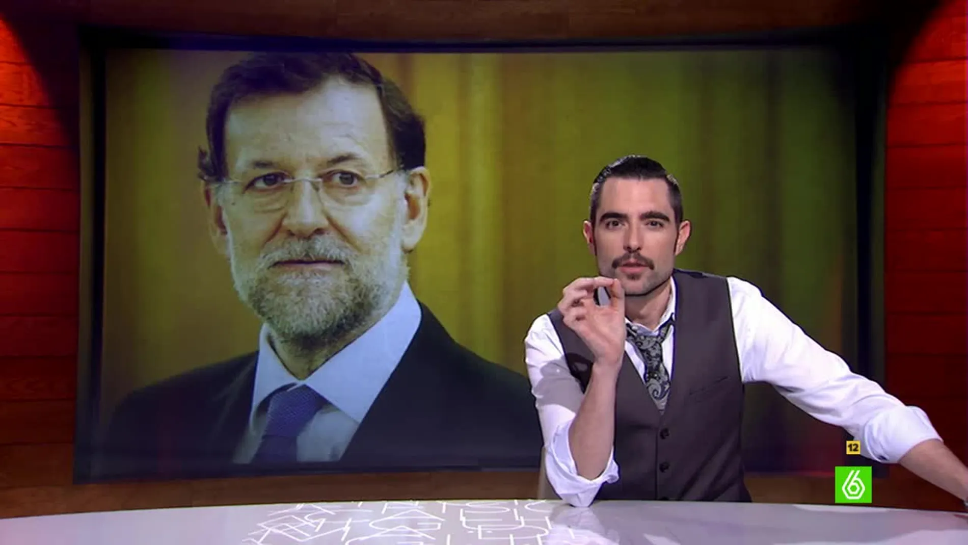 Dani Mateo sobre los lapsus de Rajoy: "Dejádle hablar, Ley Mordaza para todos menos para el presidente"