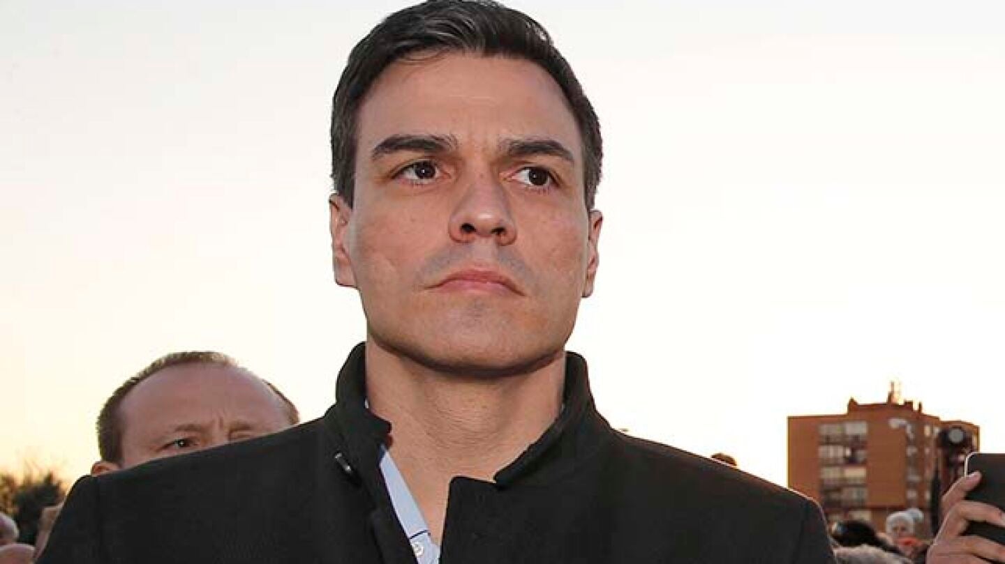 Pedro S&aacute;nchez en los acto del 11M