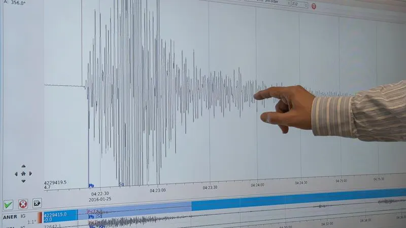 Gráfica de un terremoto