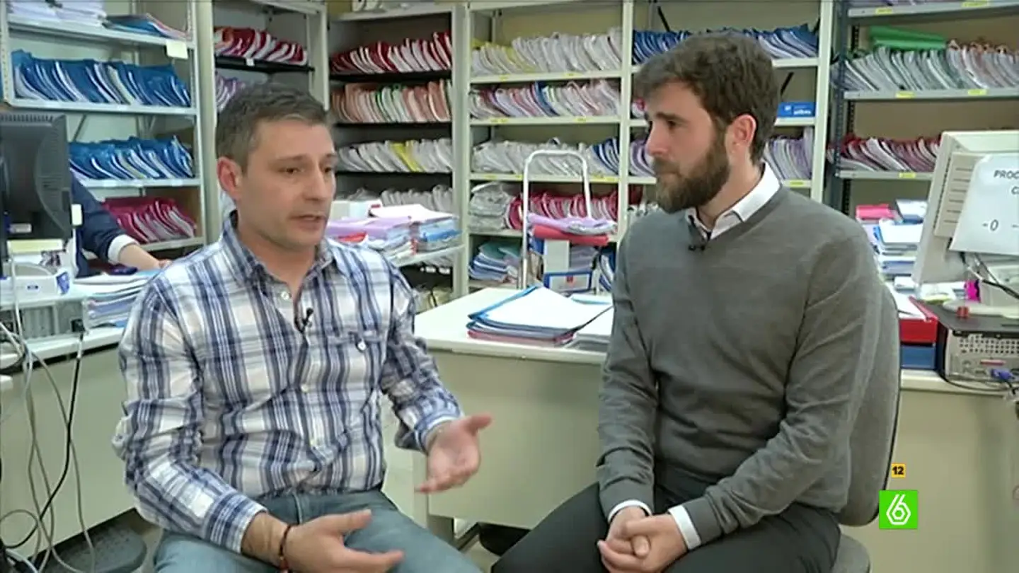 Juanjo Carral, portavoz del CSI-F, junto a Gonzo Juanjo Carral, portavoz del CSI-F, junto a Gonzo