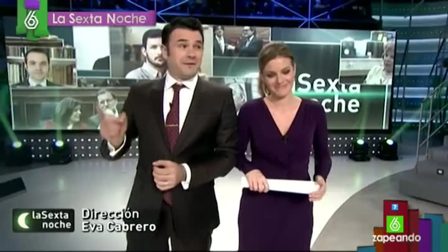 Iñaki López y Andrea Ropero, en laSexta Noche Iñaki López y Andrea Ropero, en laSexta Noche