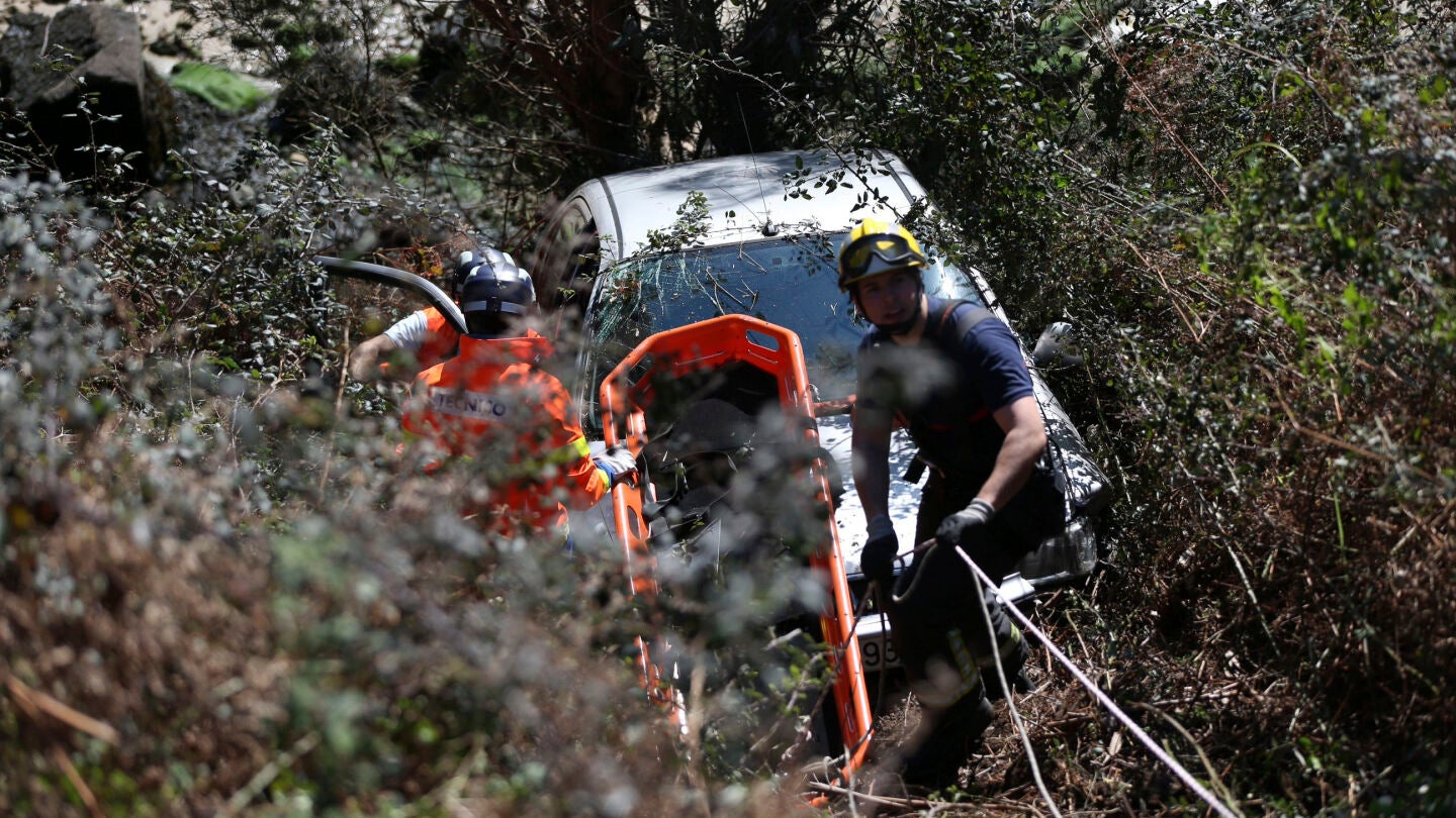 Accidente ocurrido en un barranco durante el domingo