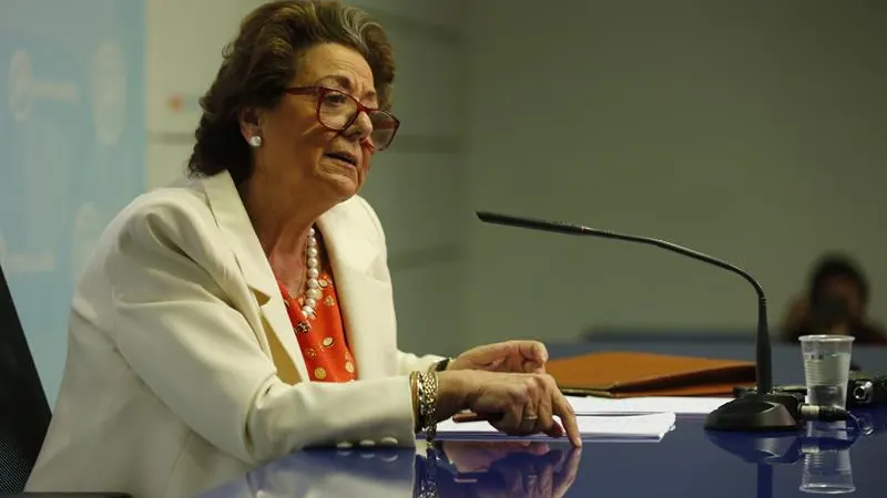 La exalcaldesa de Valencia y senadora, Rita Barberá.