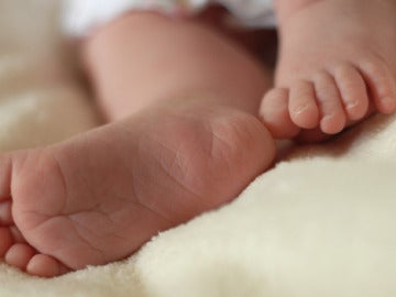 Imagen de los pies de un bebé Imagen de los pies de un bebé